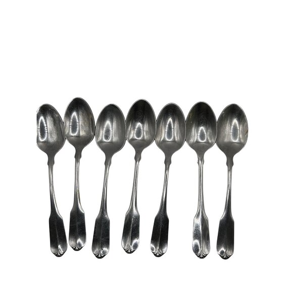 Oneida Silver Wmarogers Gloria Montclair Stainless Teaspoons Set Of 7 - Picture 2 of 5